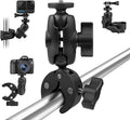 ADOFYS Action Camera and Mobile Universal Aluminium Alloy Mount with Two 360° rotational Angle and with Quick Release clam...