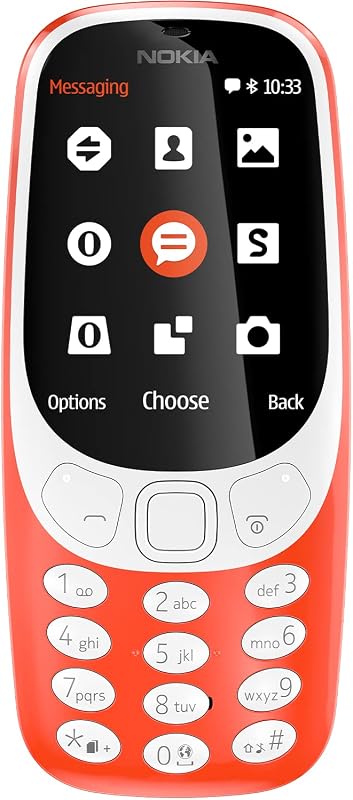 Nokia 3310 Dual SIM Keypad Phone with MP3 Player, Wireless FM Radio and Rear Camera | Red