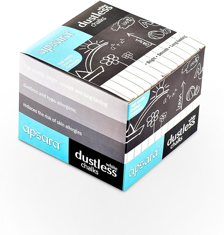Apsara White Dustless Chalks