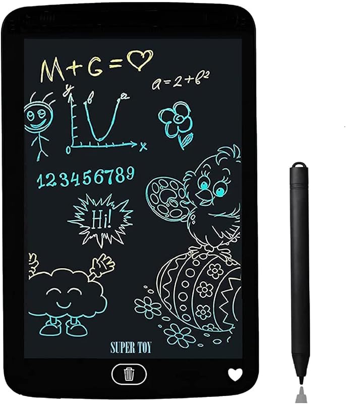 SUPER TOY 8.5 Inch LCD Writing Tablet E-Notepad Ruff Pad (Multicolor)
