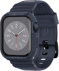 Spigen Rugged Armor Pro Case & Strap for Apple Watch Series 8 / 7 (45mm) | SE2 / 6 / SE / 5 / 4 (44mm) - Chacoal Gray (Wat...