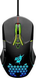Redgear A-15 Wired Gaming Mouse with Upto 6400 DPI, RGB & Driver Customization for PC(Black)