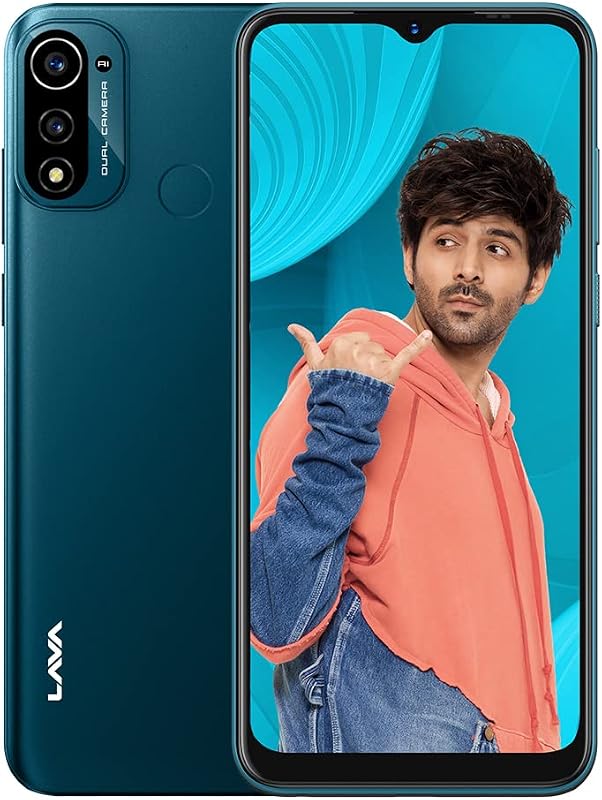 Lava X3(‎Luster Blue, 3GB RAM, 32GB Storage) | 8MP Dual Camera | Fingerprint Sensor | Android 12 Go Edition | 6.5 inch HD+...