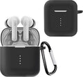 AJM 360 Protection Shockproof Design Soft Rubberised Case with Keychain for Boat Airdopes 141 (Only Case) Black headphone