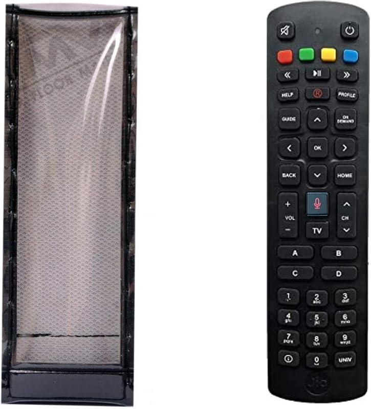 LUNAGARIYA®, Protective Case Compatible with JIO Settop Box Remote Control,PU Leather Cover Holder (Before Placing Order,P...