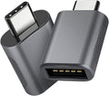 Oxlaw USB C to USB A Adapter (Pack of 2) USB C Male to USB3 Female Adapter Compatible with MacBook Pro 2021 iMac iPad Mini...