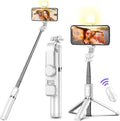 Mobilife Selfie Stick with Light,Long Selfie Stick with Tripod Stand 100cm Plus Bluetooth Extandable Selfie Stick Tripod R...