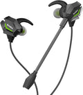 SpinBot BattleBudz W20 Wired in Ear Gaming Earphones with mic for Mobile, PC/Laptop, Xbox One, PS4, PS5 (Green)