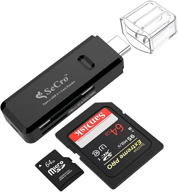 SeCro Type-C USB 3.1 Super Speed Multi Function Card Reader [Black]