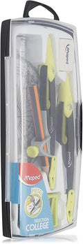Maped Metal Open Compass - 9 Pcs Set - (Colors May Vary)