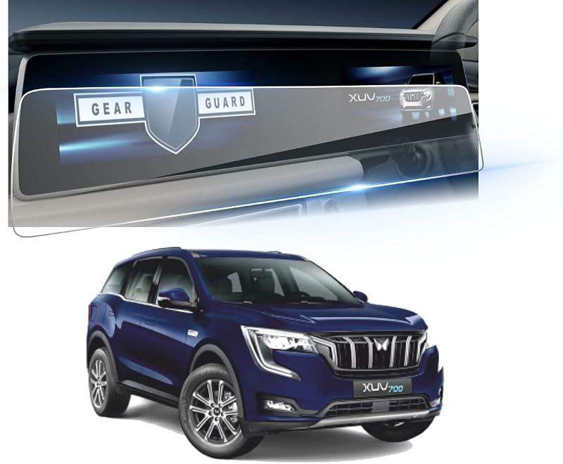 LF Mahindra XUV 700 Car Accessories Navigation or Music System (Stereo) Touch Screen Guard (Company Fitted) - Clear