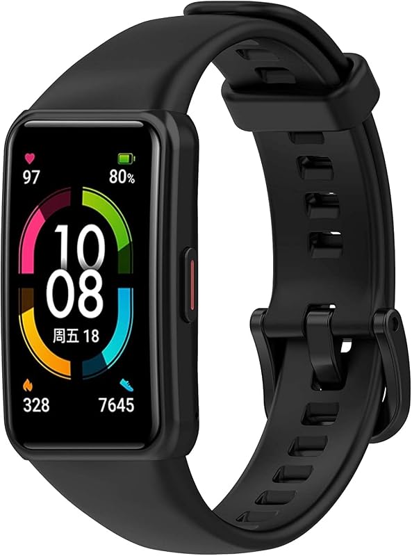 Sounce Replacement Silicone Strap Compatible with Honor Band 6 & Huawei Band 6 (Not Compatible with Any Other Model) Devic...
