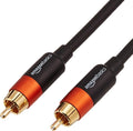 AmazonBasics 8-Feet Digital Audio Coaxial Cable for DVD Player (Black & Orange)