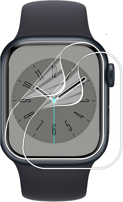 POPIO Screen Guard Protector Compatible for Apple Watch Series 4, 5, 6, Watch SE & Watch SE 2022, 44mm (Transparent) with ...