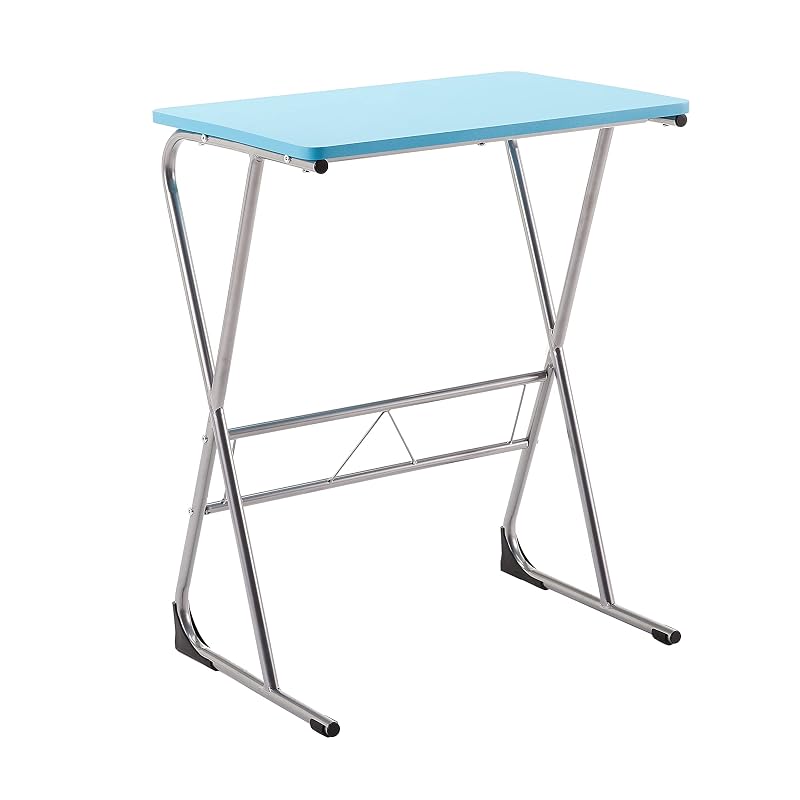 Amazon Brand - Solimo Rhine Study/Laptop Table (Blue, Powder Coated,Engineered Wood)