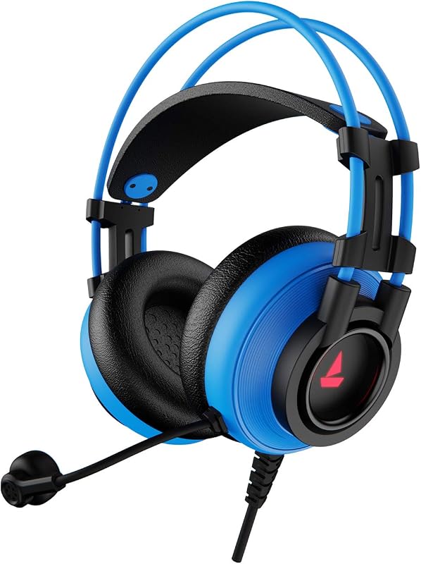 boAt Immortal IM-200 7.1 Channel Wired Over Ear USB Gaming Headphone with RGB Breathing LEDs & 50mm Drivers with mic (Furi...