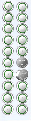 TONSY Men's and Women's Universal Watch Battery Cells 364A, 376, 377A, SR626SW, LR626, 377, LR626, AG4, 1.5V Alkaline Butt...
