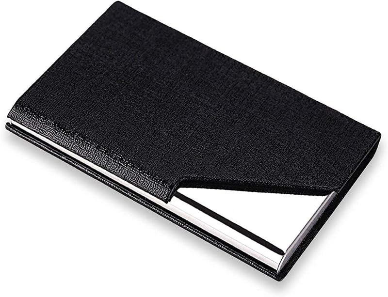 rts RFID Blocking Credit Card Holder Credit/Debit/ATM/Business Visiting Name Wallet ID Protector Case PU Leather Steel for...