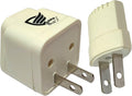Vadda Bai Universal Adapter 2 Pin India to USA, Japan, Canada, Philippines & More Travel Conversion Plug (Pack of 2) White