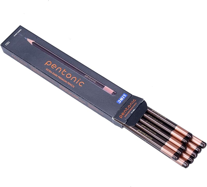 LINC Pentonic Extra Dark Premium Pencil, Pack of 10
