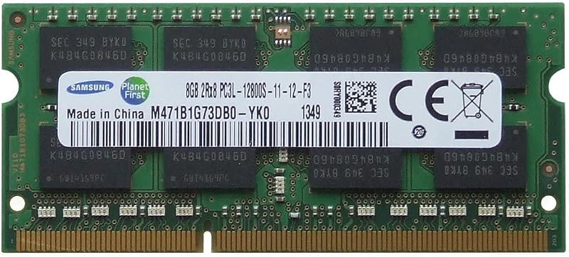 Samsung original 8GB 1 x 8GB 204-pin SODIMM DDR3 PC3L-12800 1600MHz ram memory module for laptops
