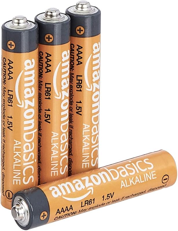 AmazonBasics AAAA Everyday Alkaline Batteries (4-Pack) - Appearance May Vary