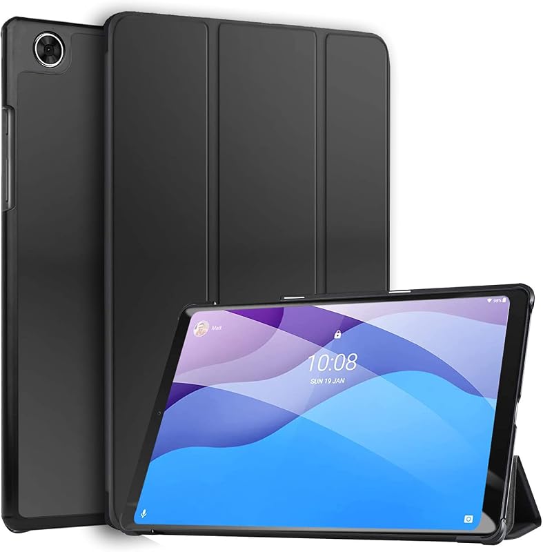 Robustrion Smart Trifold Hard Back Flip Stand Case Cover for Lenovo Tab M10 HD 2nd Gen TB-X306X / Smart Tab M10 HD 2nd Gen...