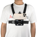 Action Pro Adjustable Chest Harness Strap Mount Phone Holder J Hook Quick Conversion Block Head Adapter Long Thumb Screw C...