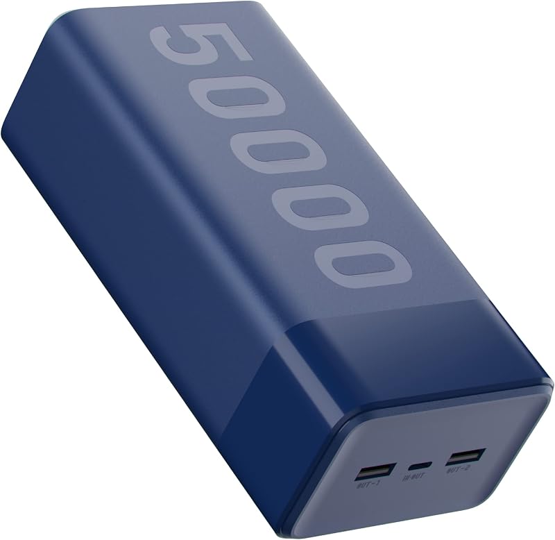 Ambrane Lithium Polymer Stylo Max 50000mAh Power Bank - Blue