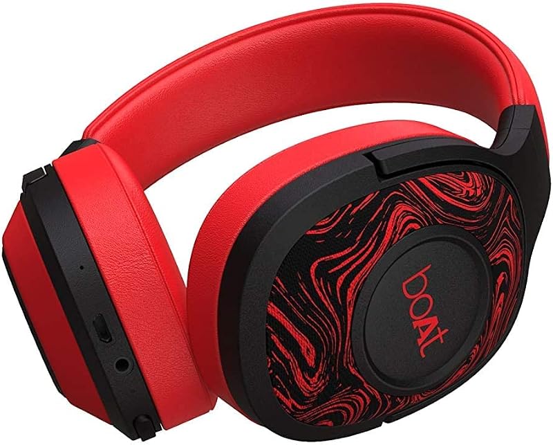 (Renewed) boAt Rockerz 550Bluetooth Wireless On Ear Headphones With Mic With Ergonomic Aesthetics, Plush Padded Earcups, I...