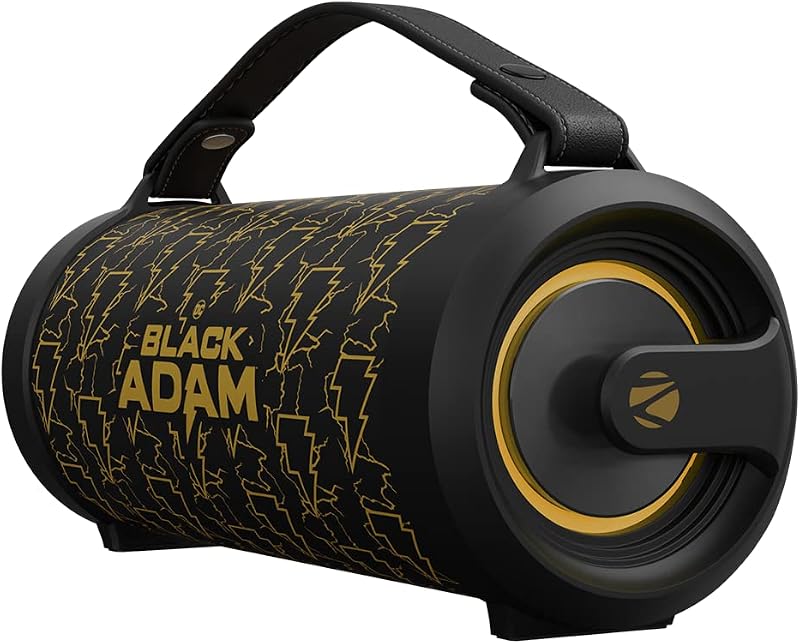 ZEBRONICS DC Black ADAM Edition Rocket 500 Bluetooth 5.0 Portable Speaker 20W RMS, TWS, 10 Hour Backup, Built-in Rechargea...