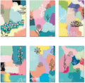 DOODLE Set of 12 Blank Notecards with Envelopes (3 Inches x 4.25 Inches) Greeting Cards, Thank You Card (Floral Fuse)