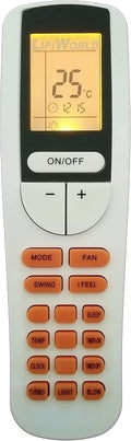 LipiWorld® 133 AC Remote Control with Display Light Compatible for Bluestar AC Remote with Backlight