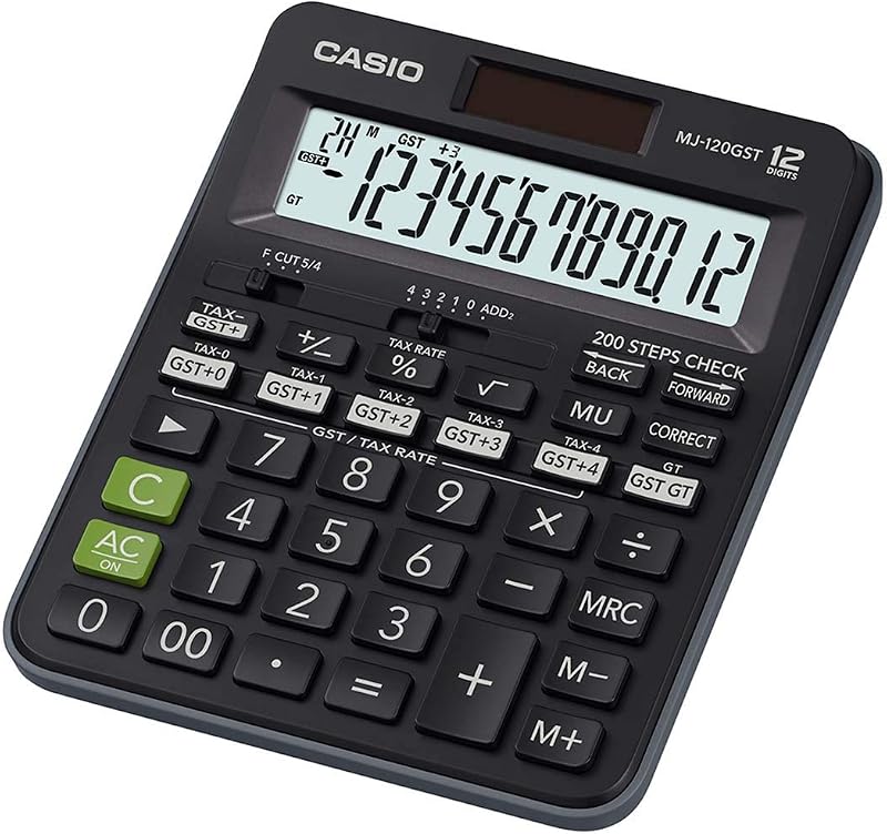 Casio MJ-120GST GST Calculator (Black)