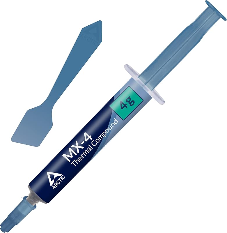 ARCTIC MX-4 (incl. Spatula, 4 g) - Premium Performance Thermal Paste for All Processors (CPU, GPU - PC, PS4, Xbox), Very h...