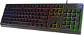 EvoFox Deathray RGB Gaming Keyboard, 16 Million True Prism RGB, Backlighting Effects with Custom Setting, Silent Membrane ...