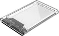 Orico 2.5 inch (6.35cm) SSD Sata Hard Disk External Portable Case Cover USB3.0, 2139U3-CR (Transparent)