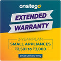 Onsitego 2 Year Extended Warranty for Small Household Appliances from Rs. 2501-3000 (Email Delivery - No Physical Kit)
