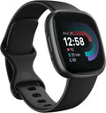 Fitbit Versa 4 Fitness Watch (Black / Graphite Aluminium) with 6-Month Premium Membership