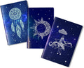 DOODLE Beyond The Stars Soft Bound Set of 3 Notebook Diary (B6, 4.7 X 7 Inches, 80 GSM, 160 Ruled Pages & 80 Blank Pages)