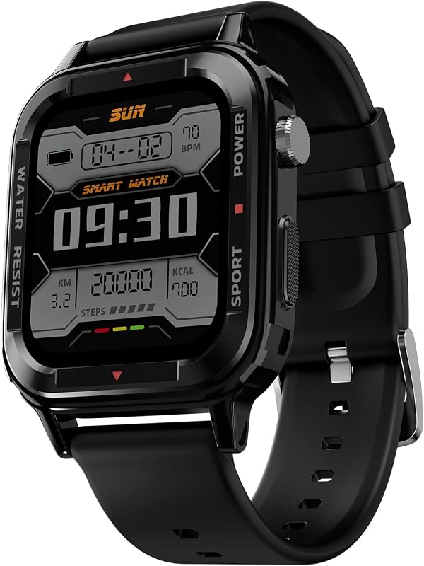 (Renewed) Fire-Boltt Tank 1.85" Bluetooth Calling Smart Watch, 123 Sports Mode, 8 UI Interactions, Built in Speaker & Mic,...