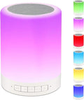 Night Light Bluetooth Speaker Wireless - RAGZAN Portable Smart Touch Control Bedside Table Lamp with Colorful Led, Best Gi...
