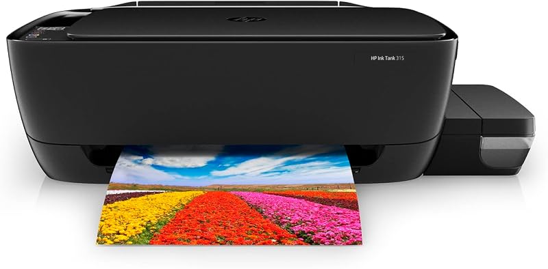 HP Ink Tank 315 All-in-one Colour Printer with Upto 6000 Black and 8000 Colour Pages Included in The Box - Print, Scan & C...