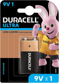 Duracell Ultra Alkaline 9V Battery, 1 Pc