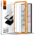 Spigen AlignMaster Tempered Glass Screen Protector Guard for Pixel 7 (2 Pack)