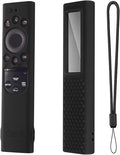 Oboe Silicone TV Remote Cover for 2022 Samsung Smart TV Remote QLED TV BN68-13897A TM2280E Anti-Lost with Remote Loop (Black)