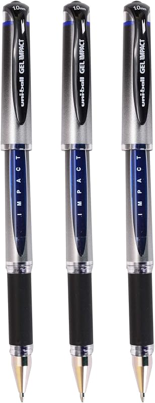 UNI-BALL UNSGP153SBL3 Signo Gel Pen Set - Pack of 3 (Blue)