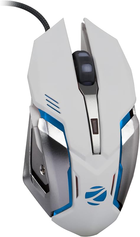 ZEBRONICS Zeb-Transformer-M Optical USB Gaming Mouse with LED Effect(White)