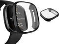 Sounce Screen Protector Compatible with Fitbit Versa 3 / Fitbit Sense Case, Soft TPU Plated Case All-Around Protective Scr...