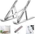 Conbre Portable Laptop Stand for Desk, Fold-Up, Adjustable, Ventilated, Aluminum Foldable Laptop Ergonomic Compatibility w...